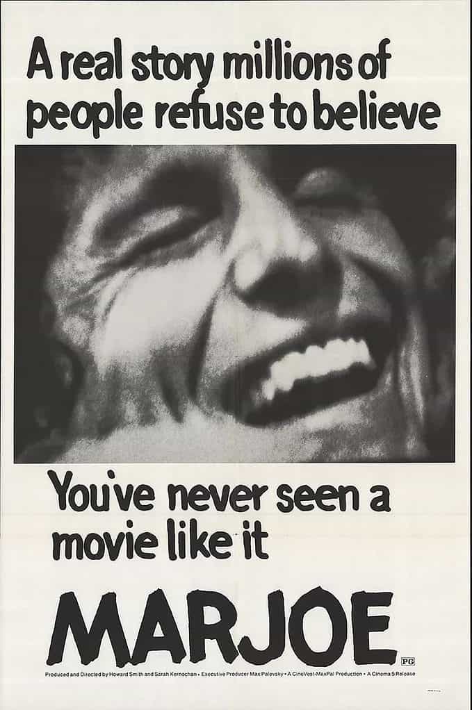 Marjoe Movie Poster. The tagline is "A real story millions of people refuse to believe."