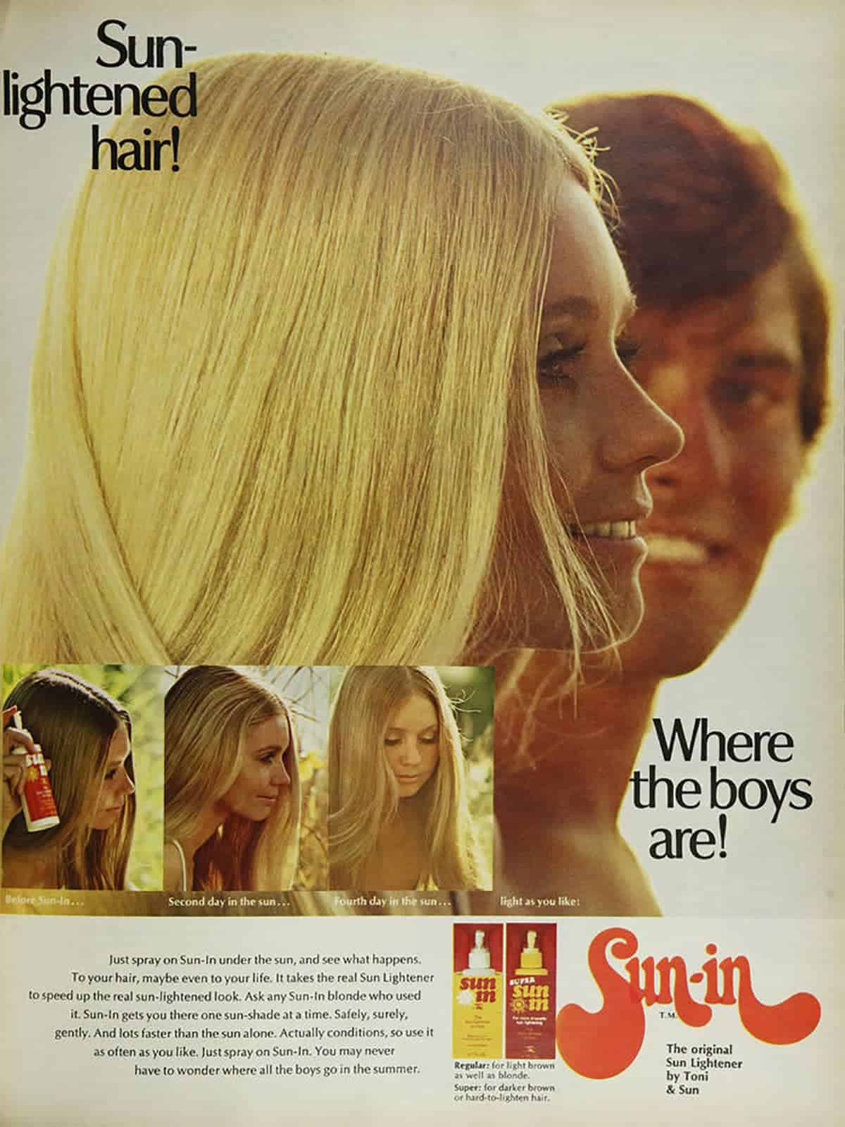 70s things - blonde hair with Sun-In